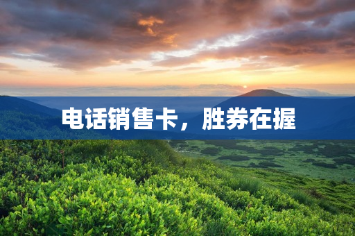 电话销售卡，胜券在握