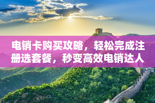 电销卡购买攻略，轻松完成注册选套餐，秒变高效电销达人
