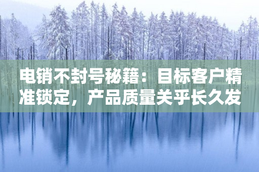 电销不封号秘籍：目标客户精准锁定，产品质量关乎长久发展